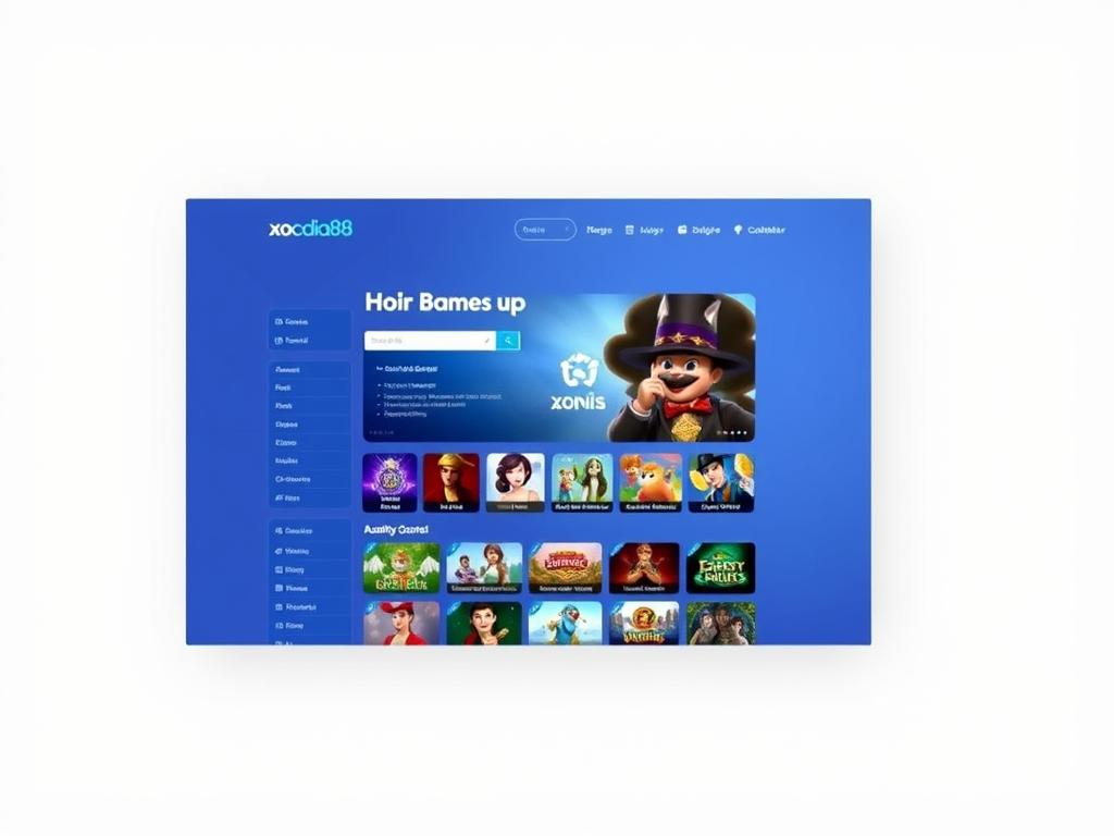 Giao diện trang web Xocdia88